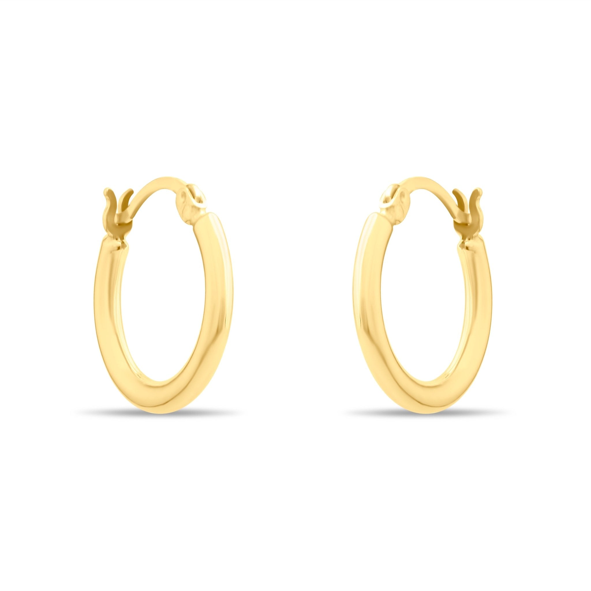 Kolié 9ct Solid Gold Classic Hoop Earrings - Kolié