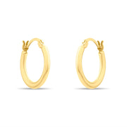 Kolié 9ct Solid Gold Classic Hoop Earrings - Kolié