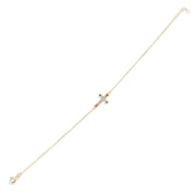 Kolié 9ct Solid Gold Cross Bracelet - Faith Meets Fashion - Kolié