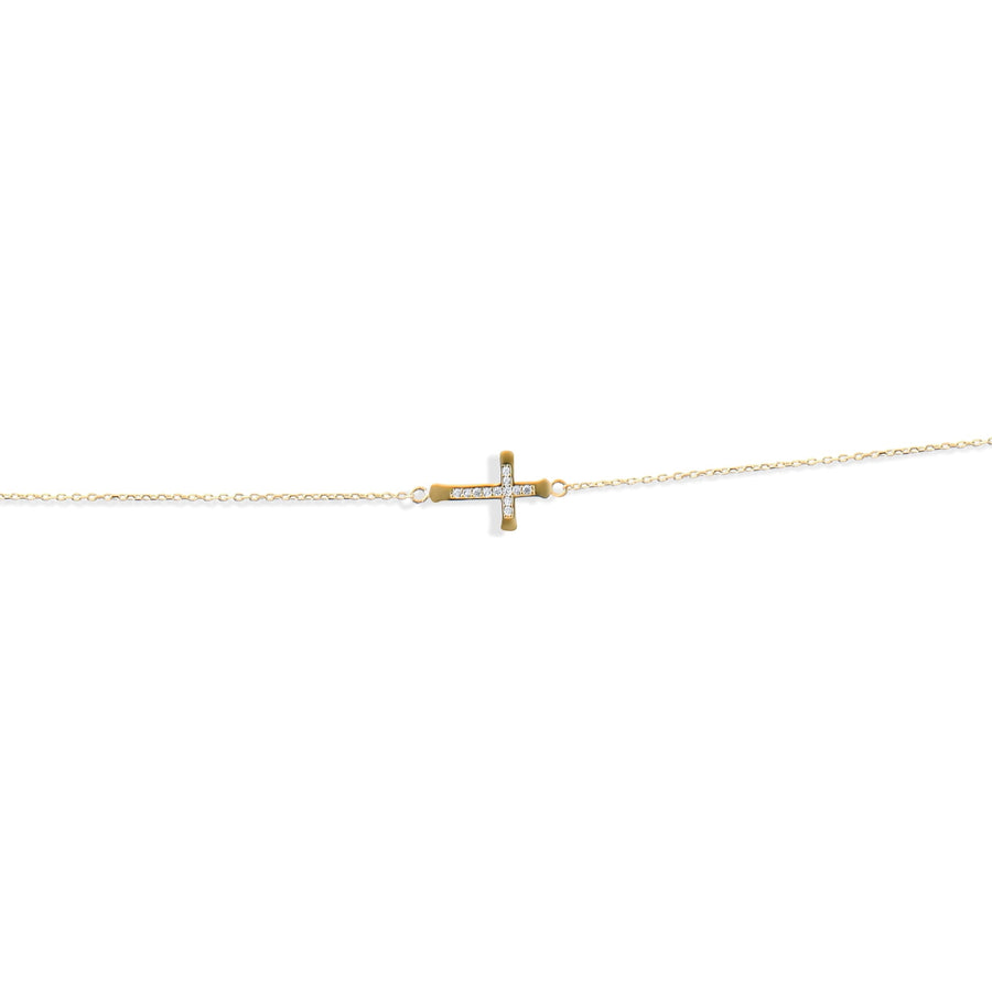 Kolié 9ct Solid Gold Cross Bracelet - Faith Meets Fashion - Kolié