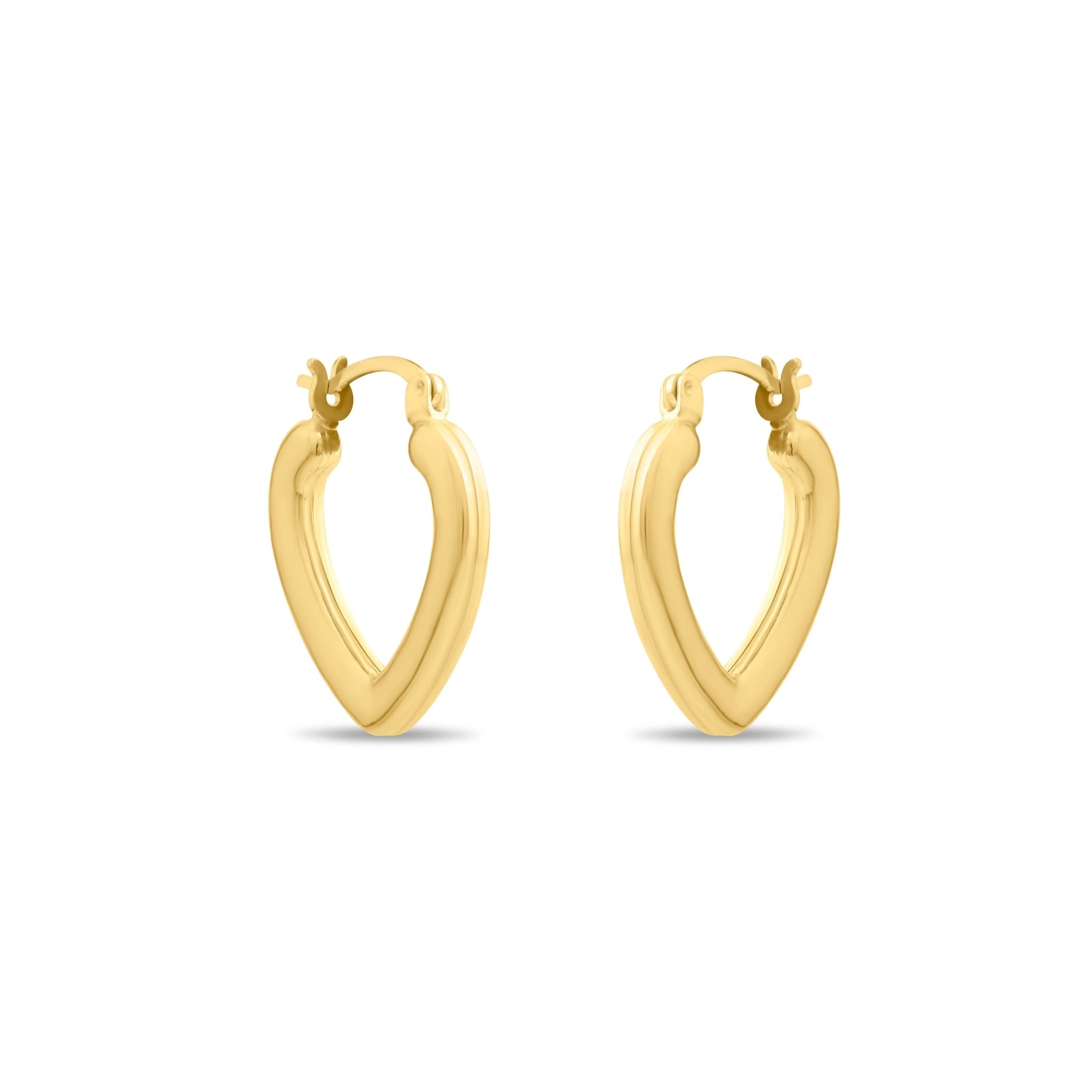 Kolié 9ct Solid Gold Organic Shape Hoop Earrings - Kolié