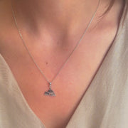 Historic Castle Pendant Necklace • Sterling Silver & 18ct Gold Vermeil • Fortress Charm