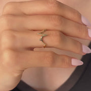 14ct Solid Gold Heartbeat Ring