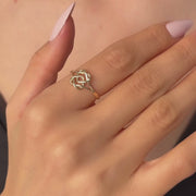 14ct Yellow Gold Celtic Knot Love Ring