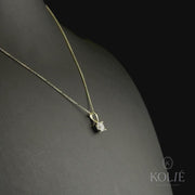 Kolié 9ct Yellow Gold Cubic Zirconia Pendant