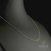 9ct and 14ct Yellow Gold Necklace Chain, Classic Jewellery Chain for Pendants, Solid Gold Fine Jewellery