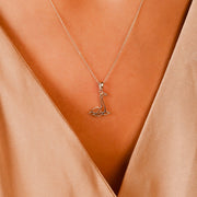 Scottish Nessie Pendant Necklace • Sterling Silver & 18ct Gold Vermeil • Loch Ness Monster Charm - Kolié Fine Jewellery