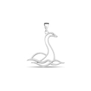Scottish Nessie Pendant Necklace • Sterling Silver & 18ct Gold Vermeil • Loch Ness Monster Charm - Kolié Fine Jewellery