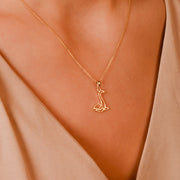 Solid Gold Scottish Nessie Pendant Necklace • Fine 9ct & 14ct Luxury Charm - Kolié Fine Jewellery
