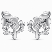 Thistle Stud Earrings – Scottish Jewellery | Kolié - Kolié Fine Jewellery