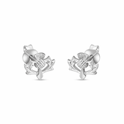 Thistle Stud Earrings – Scottish Jewellery | Kolié - Kolié Fine Jewellery