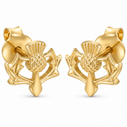 Thistle Stud Earrings – Scottish Jewellery | Kolié - Kolié Fine Jewellery